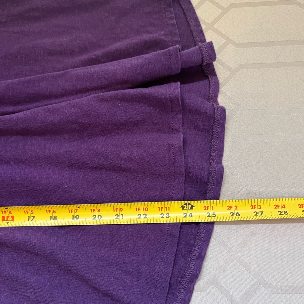 Habitat Clothes to Live In V Neck Purple Women's Top Cotton Size Small - Picture 5 of 5